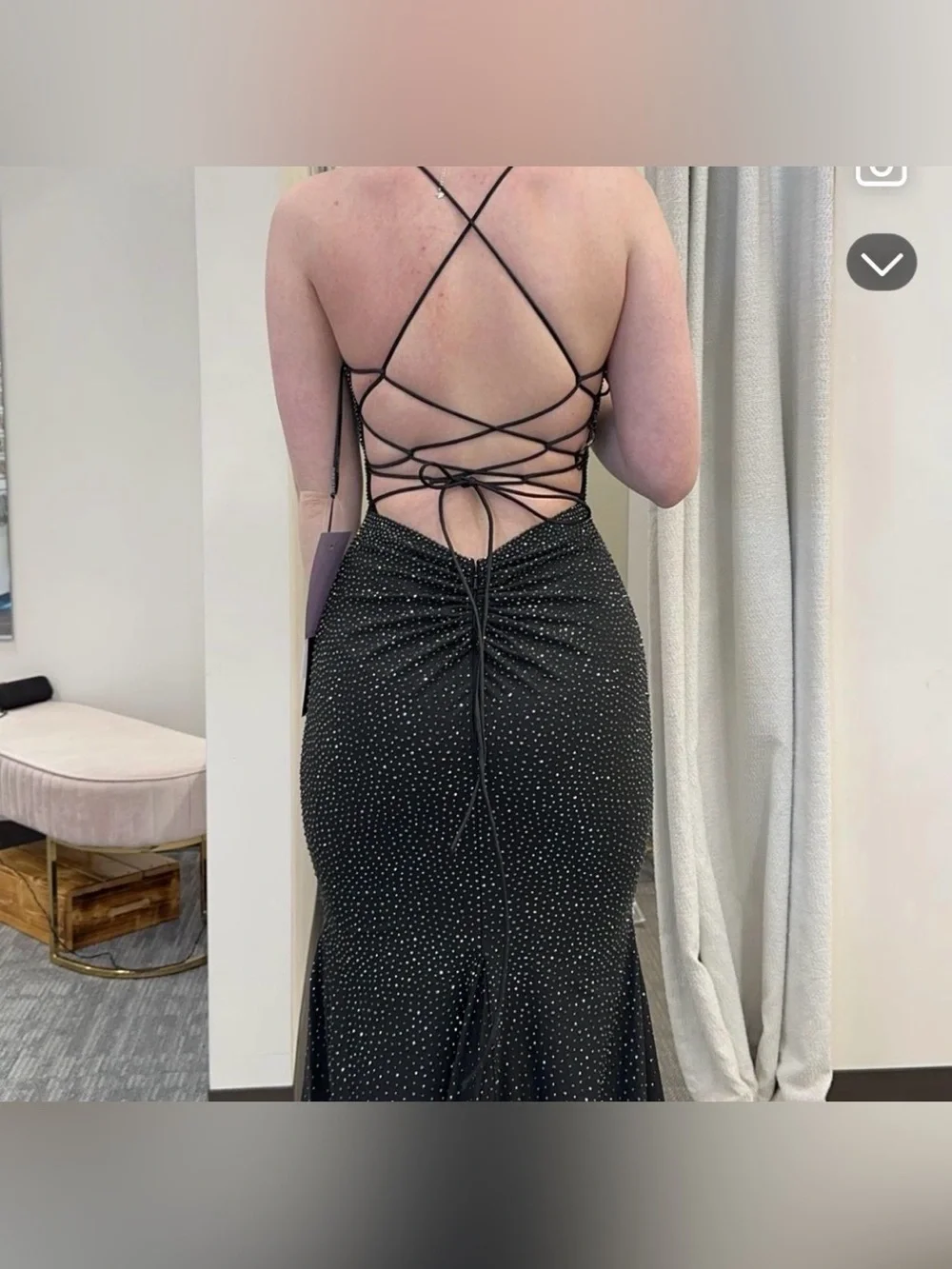 Sherri Hill Elegant Black Sequin prom dress